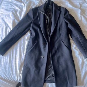 Theory Overcoat Dark Navy Blue - Sz S